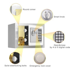 NEW SOLID STEEL SAFE HEAVY DUTY FIREPROOF HOME OFFICE MONEY CASH VALUABLES BOX