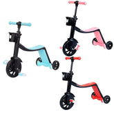 3 IN 1 Kids Tricycle Toddler Trike Convertible 3 Wheels Balance Bike Walker