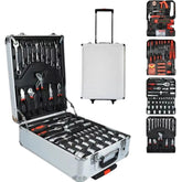 499 PCS Tool Set Case Mechanics Kit Box Organize with Castors Toolbox Trolley