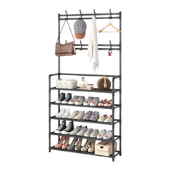 Heavy Duty Metal Double Rail Clothes Garment Hanging Rack Shelf Display Stand UK