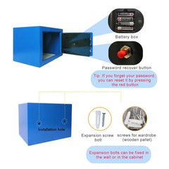 NEW SOLID STEEL SAFE HEAVY DUTY FIREPROOF HOME OFFICE MONEY CASH VALUABLES BOX