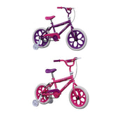 12/14/16inch Kids Bike Children Girls Pink Purple Bicycle Cycling Removable