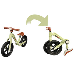 RYDR Folding Lightwieght Balance Bike Carbon Steel Frame No Pedal Walking Balance Bike Training Bicycle for Kids and Toddlers 3- to 6 Years Old