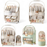 XL Large Make Up Organiser Cosmetic Vanity Case Box 2 Drawers Skincare Storage