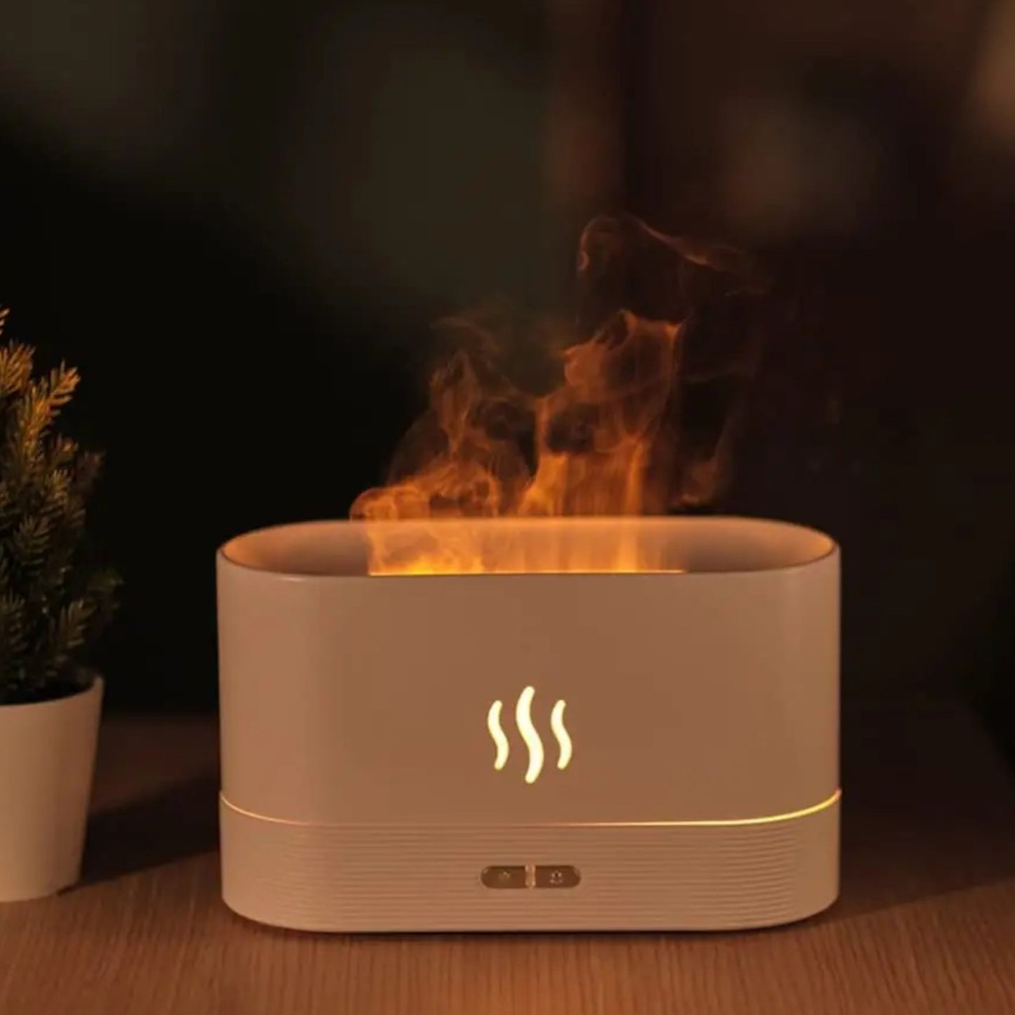 Flame LED Essential Oil Diffuser Aroma Aromatherapy Air Ultrasonic Humidifier UK