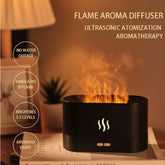 Flame LED Essential Oil Diffuser Aroma Aromatherapy Air Ultrasonic Humidifier UK