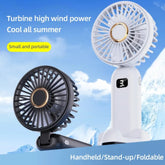 Portable Hand-held Fan Mini Folding Desk Fan Cooler Cooling USB Rechargeable