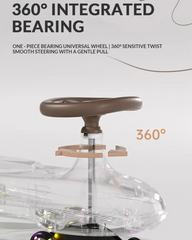 RYDR Music Swing Car Ride on With LED Wheels Wiggle Car Lightup Steering 2+