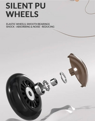 RYDR Music Swing Car Ride on With LED Wheels Wiggle Car Lightup Steering 2+