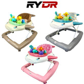 Baby Walker Bouncer First Push Along Activity Music Ride On Car Melody Whale UK