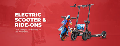 Electric Scooters & Ride Ons
