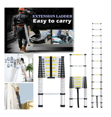 Multi Purpose Telescopic Ladder Aluminium  Folding Extendable Non-Slip Safety UK