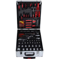 499 PCS Tool Set Case Mechanics Kit Box Organize with Castors Toolbox Trolley