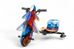 Kids Teens Electric Drifting Go Kart 360 Spin 24V Battery Ride On Drift Car