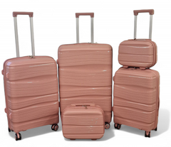 5PC Hard Shell PP Suitcase Set Trolley Case Travel Spinner Wheels Cabin Luggage