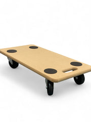200kg Wheeled Platform Dolly Furniture Transporter Roller Trolley Wooden Board
