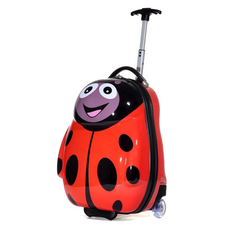 Children Kids Holiday Travel Hard Shell Suitcase Luggage Trolley Bags Animal