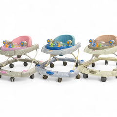 Baby Walker/Rocker Bouncer First Steps Push Along Activity Music Ride On Car UK