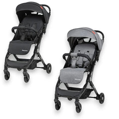 Portable Baby Stroller One-Hand Folding Pushchair W/Adjustable Backrest