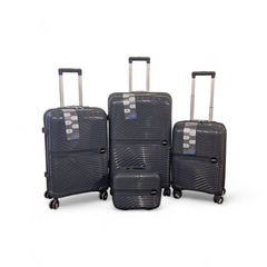 4PC Hard Shell PP Suitcase Set Trolley Case Travel Spinner Wheels Cabin Luggage