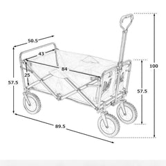 Foldable Collapsible Camping Outdoor Garden Trolley Cart Wagon Truck Wheelbarrow