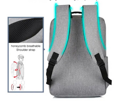 Mens Women Waterproof  Laptop Backpack USB Rucksack Travel School Shoulder Bag