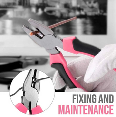 Pink Tool Set for Ladies DIY Kit with Pink Hammer, Pliers, Screwdrivers 24 PC
