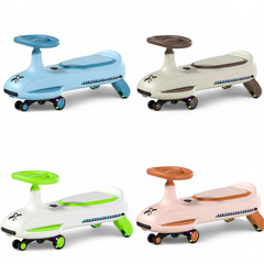RYDR Music Swing Car Ride on With LED Wheels Wiggle Car Lightup Steering 2+