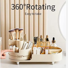 Rotating Make-up Organiser Cosmetic Storage Box Spice Tray Perfume Display Stand
