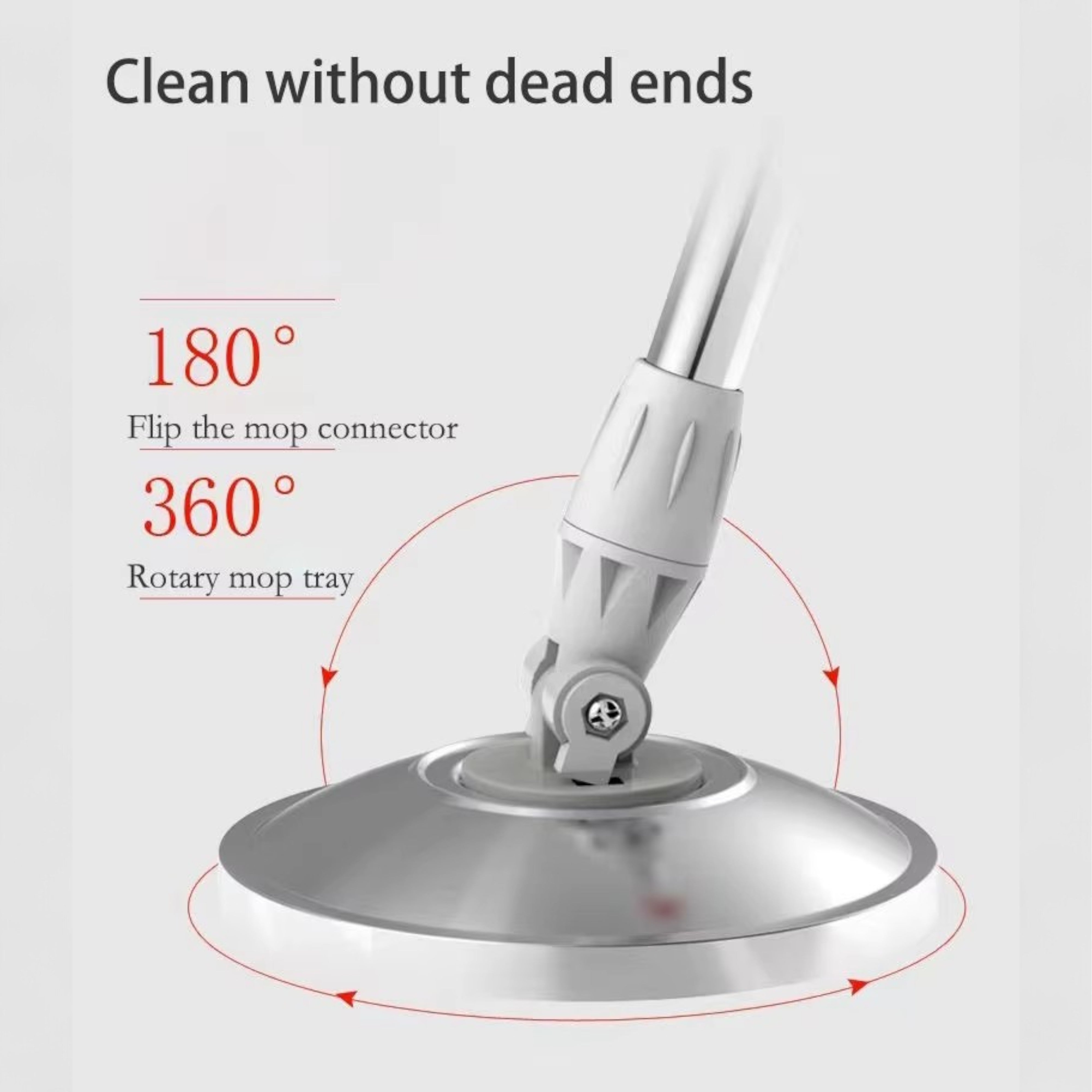 360° FLOOR MAGIC SPIN MOP BUCKET SET MICROFIBER ROTATING DRY HEADS WITH 2 HEADS
