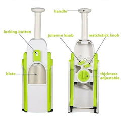 Multi Purpose Safe Mandoline Vegetable Slicer Adjustable Chopper Tool Kitchen