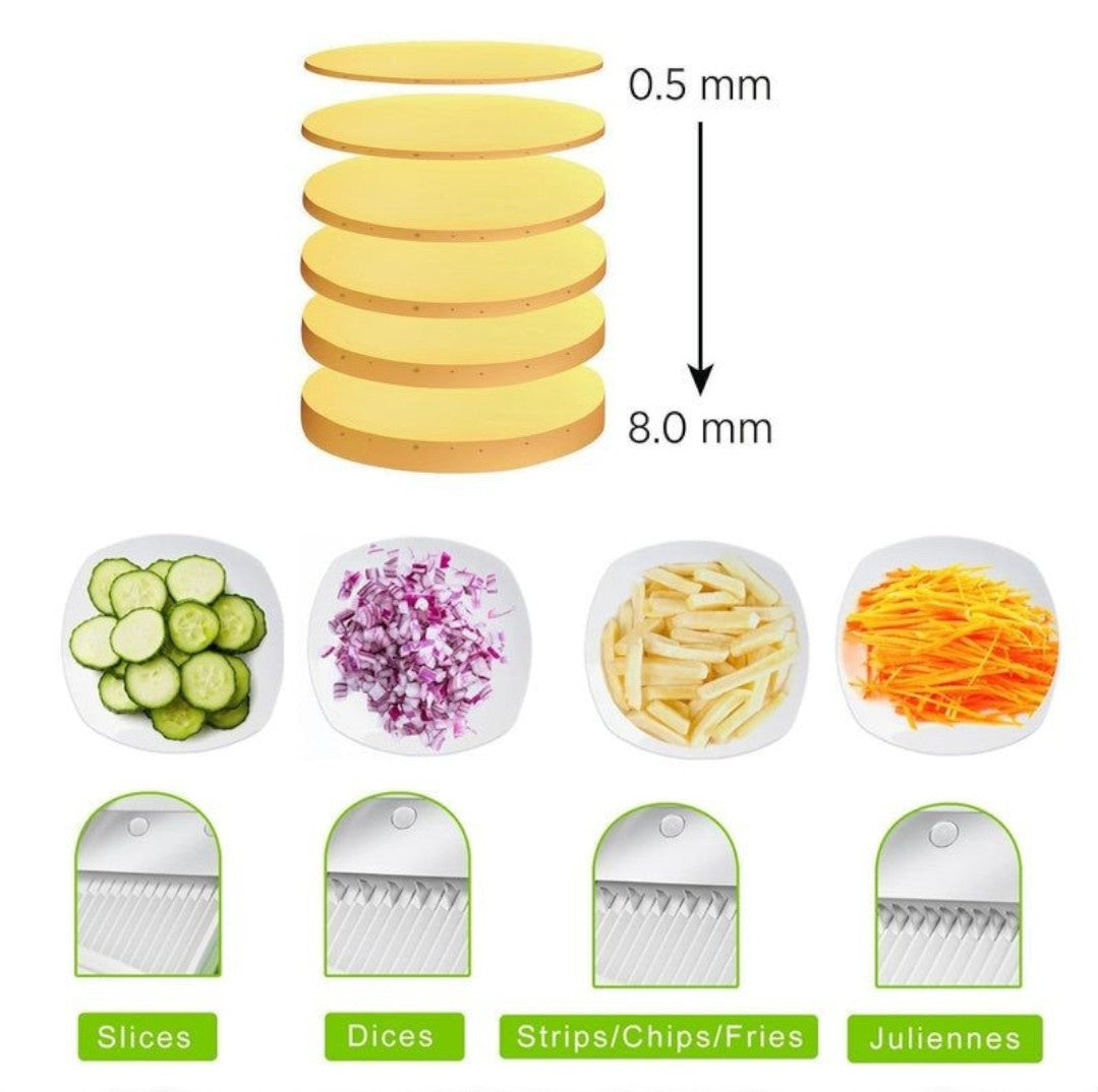 Multi Purpose Safe Mandoline Vegetable Slicer Adjustable Chopper Tool Kitchen
