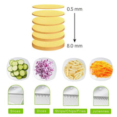 Multi Purpose Safe Mandoline Vegetable Slicer Adjustable Chopper Tool Kitchen