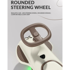 RYDR Music Swing Car Ride on With LED Wheels Wiggle Car Lightup Steering 2+