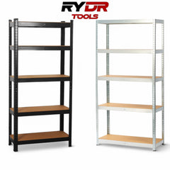 5 Tier Racking Shelf Heavy Duty Garage Shelving Storage Shelves Unit RYDR