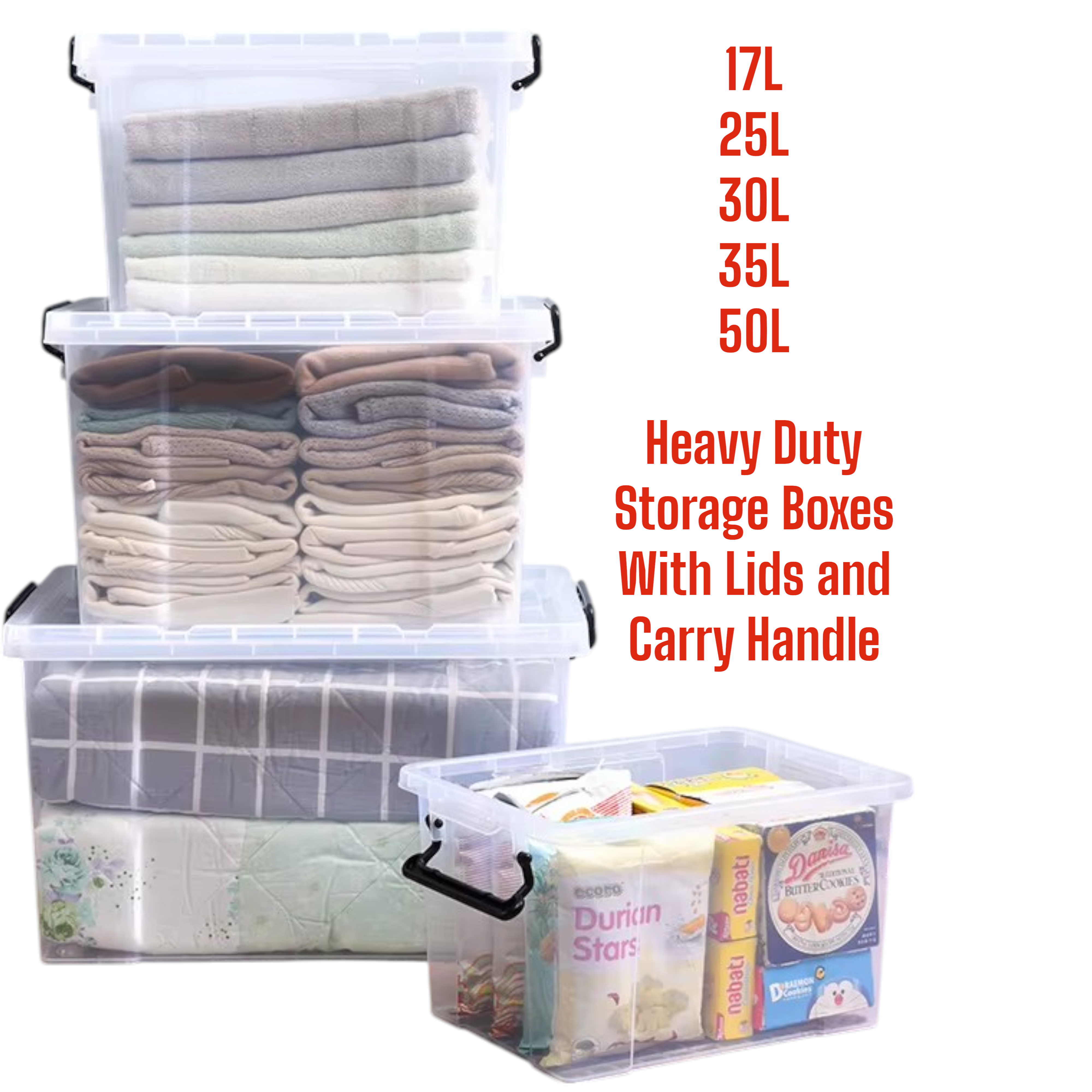Storage Boxes Officeworks Stackable Clear Plastic Storage Boxes with Lids Stackable Box Home Office Kitche ...