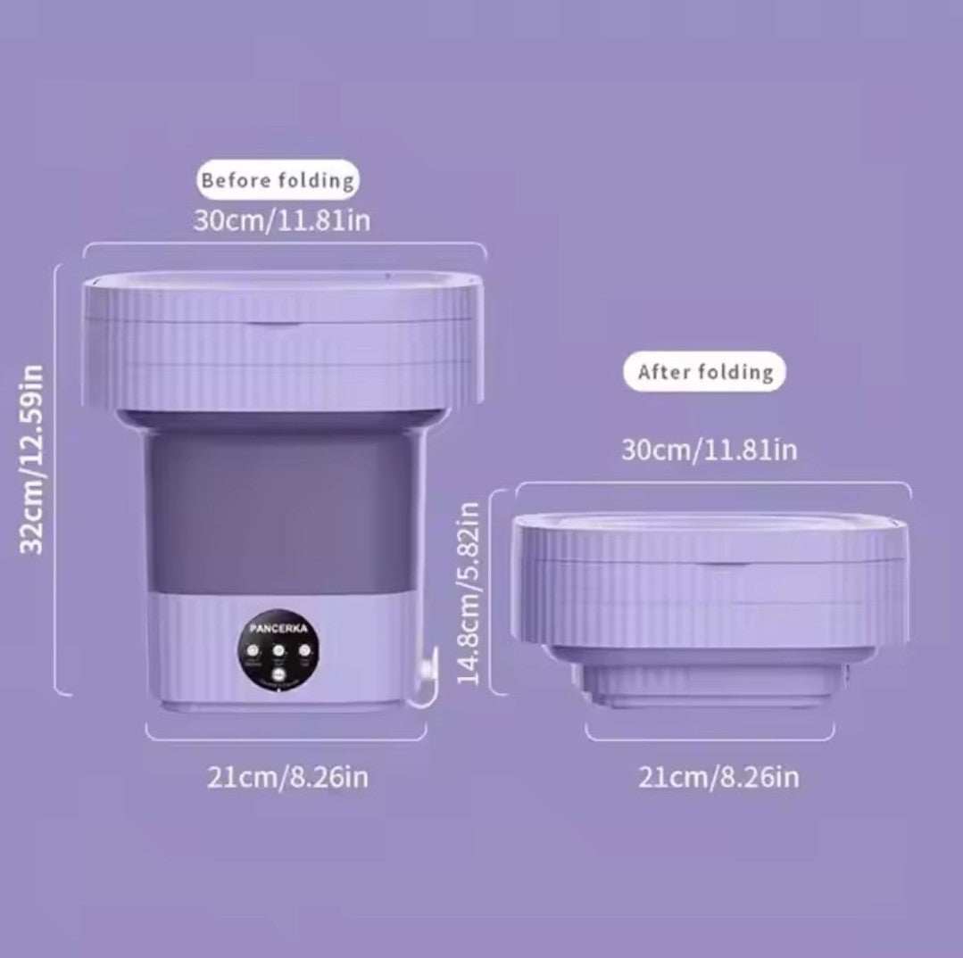 Portable Washing Machine Mini Washer Foldable Washer and Spin Dryer Small